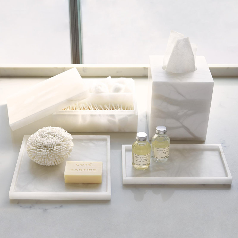 Alabaster Tissue Box