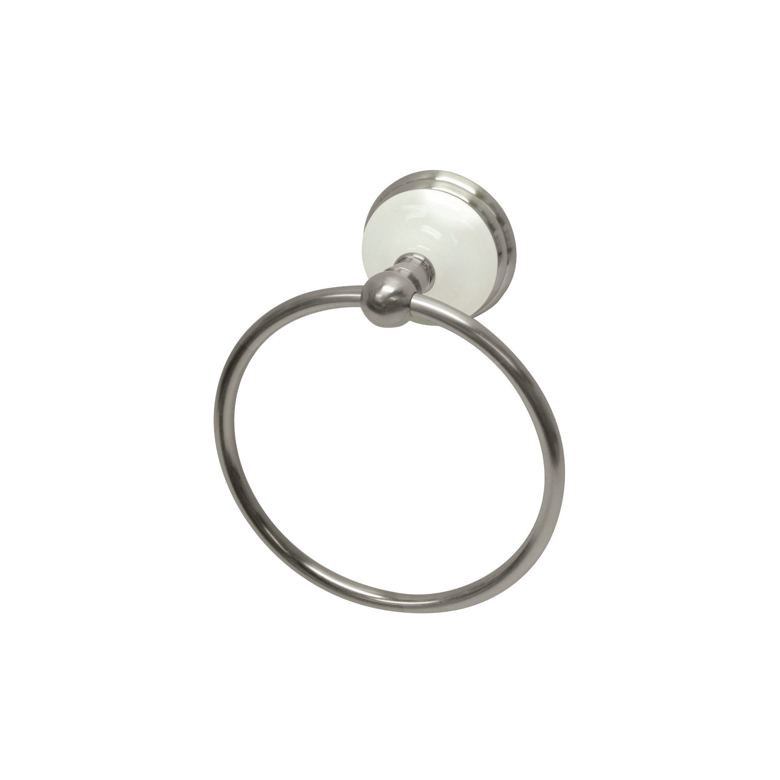Kingston Brass Victorian Towel Ring, Brushed Nickel