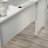 L-Shaped Desk, White Finish