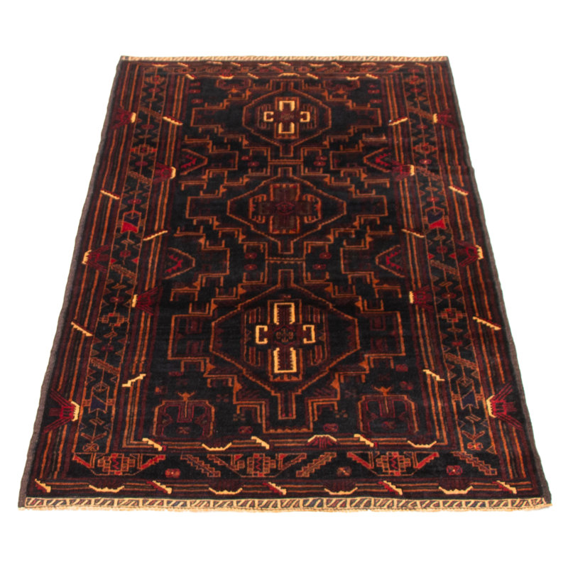 Teimani Black Rug 4'0" x 6'11"