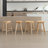 24.25" H Backless Solid Wood Counter Stool with Footrest (Set of 4)-1797403527