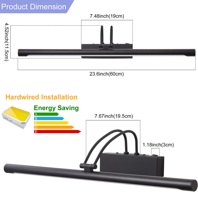 Iron LED Flush Mounted Sconce, Matte Black