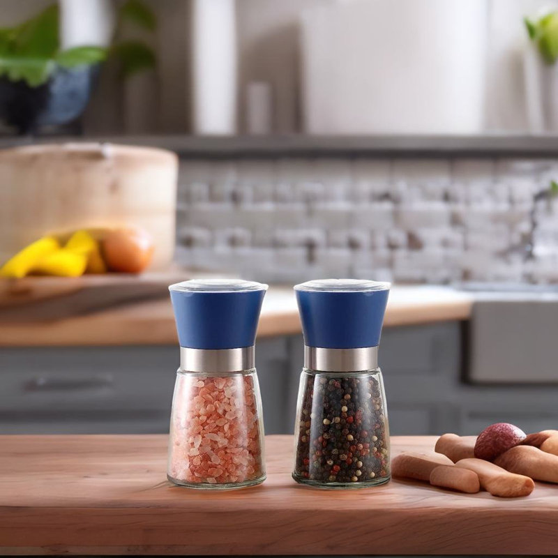 SC0GO Salt and Pepper Grinder Set, Blue