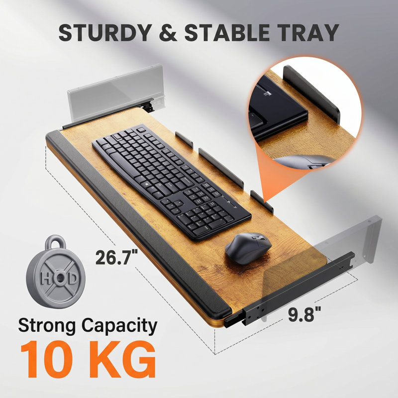 Electric Adjustable Standing Desk with Keyboard Tray,Height Adjustable Ergonomic Desk for Home or Office.