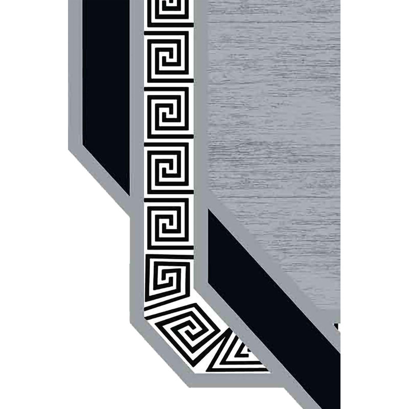 Elegant Hall Carpet, 2.6 x 9.8 Feet | 100% Polyester, 650 g/m², Pile Height: 0.3 Inches | Antibacterial, Non-Slip PVC Dot Underside | Machine Washable, 3D Digital Printing, Ideal for Modern Living Spaces