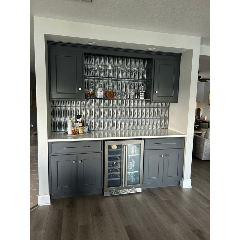 Nabi Harlequin 2X8 Crackled Glossy Glass Mosaic Tile, Gunmetal Gray