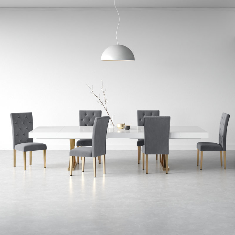 Ensemble repas pour 10 personnes Alexandrie, Gris / Or