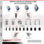 3,5 pouces_316SS_Poly pivotant 1-1 / 8 pouces extensible ensemble de roulettes 2 freins-101313262