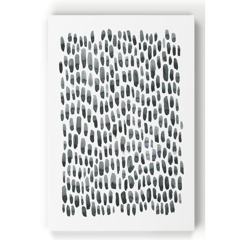 «Blue Gray Tessera I», peinture sur toile, H 24 po x l 24 po x P 1 po, Toile tendue
