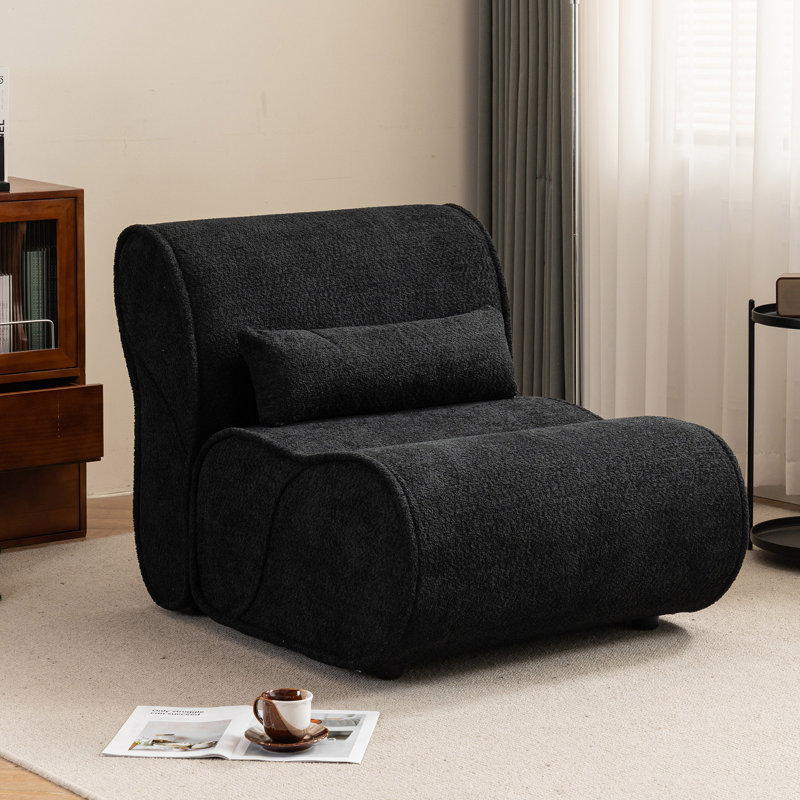 Fauteuil inclinable Soft Velvet, Noir mat