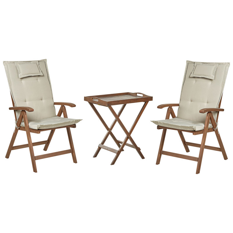 Copeland 2 - Person Garden Lounge Set with Cushions, Beige