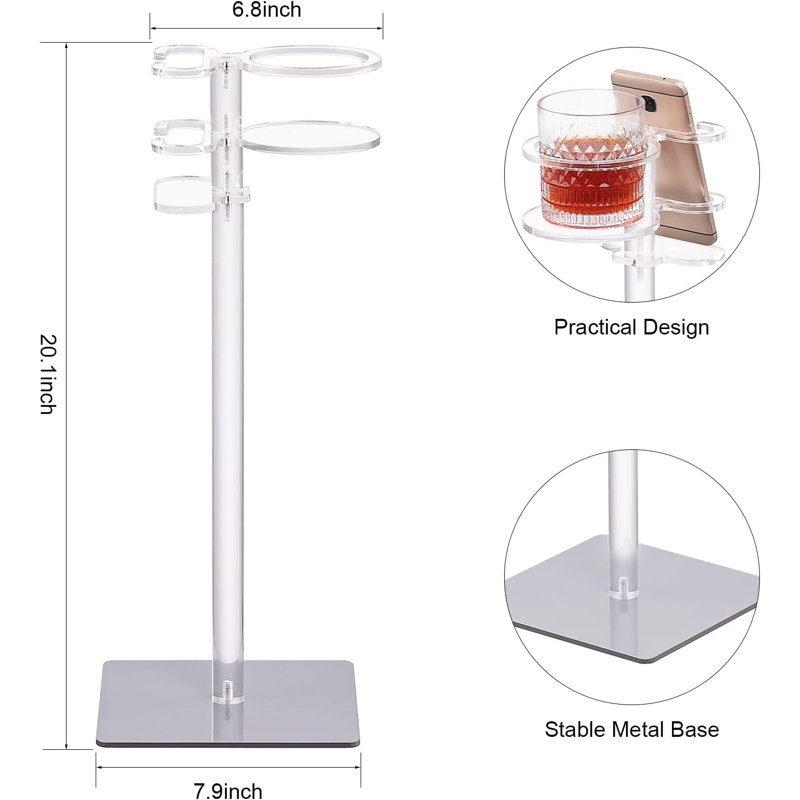 Acrylic Drink Table for Small Spac