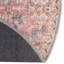 Tapis floral tissé à la machine Engelhardt en chenille ivoire / rose-1028141526