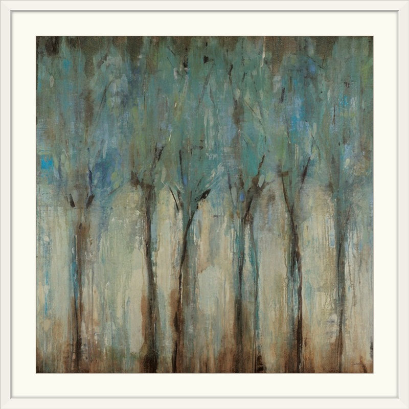 «Whispering Winds» par Liz Jardine - impression, H 38 po x l 38 po x P 1 po, Cadre blanc