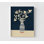 «Limoges Vase» par Megan Galante, reproduction de peinture fleur dans un vase, art mural crème floral, impression botanique bleu foncé, impression nature bleu marine