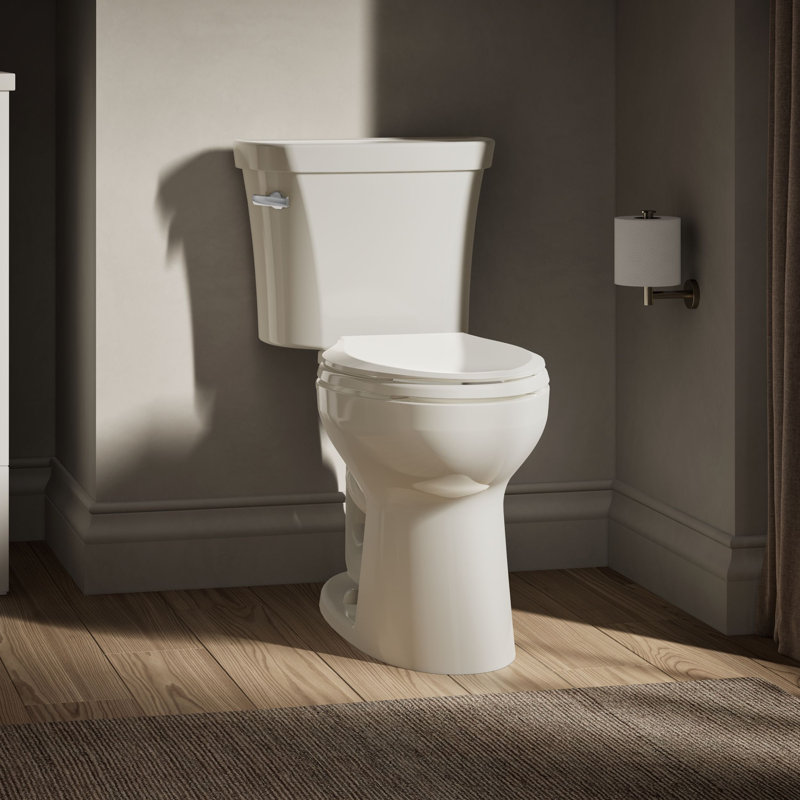 Highlinetwo-Piece Elongated Toilet, 1.0 Gpf, Biscuit