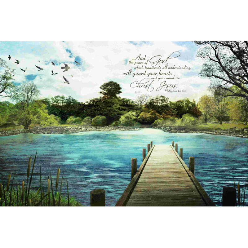 «Magical Lake 2», impression sur toile tendue, H 8 po x l 12 po