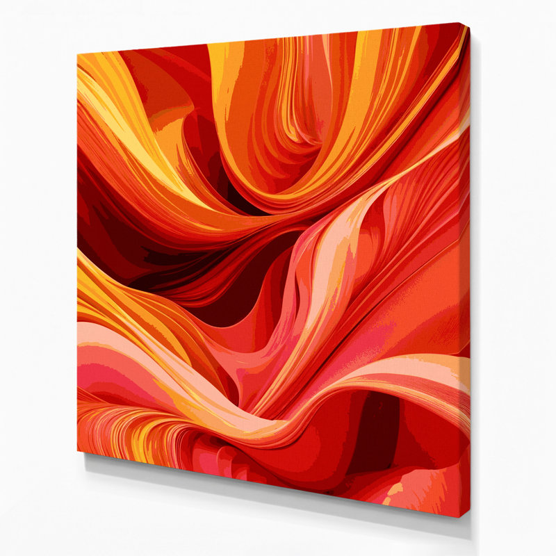 Art numérique sur toile, abstraction numérique 1, H 16 po x l 16 po