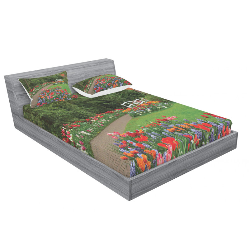 Microfiber Sheet Set, Queen Sheet Set with Fitted Sheet