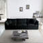 Pour la maison: 3 pièces. Canapés 2 places et 2 places. Chenille noire. Bois massif. Matériau respirant. Éponge. Relaxant. Pièce d'assemblage incluse: salon surdimensionné. Deux deux trois en bois