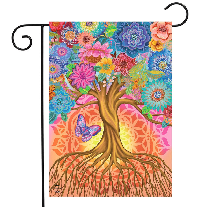 Arbre de vie, drapeau de jardin inspirant