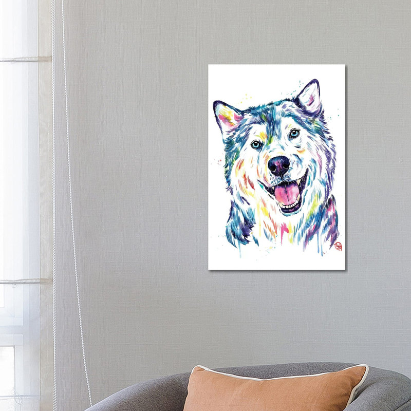 Siberian Husky by Lisa Whitehouse - Wrapped Canvas Gallery-Wrapped Canvas Giclée