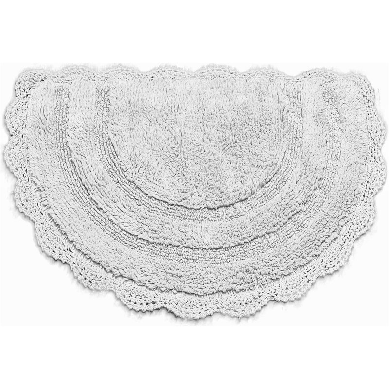 Tapis pour salle de bain Crouseville, Gris clair