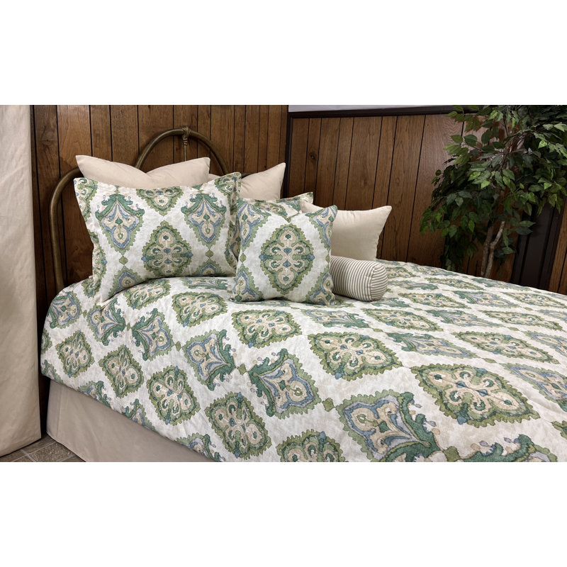Agra emerald medallion cotton daybed comforter