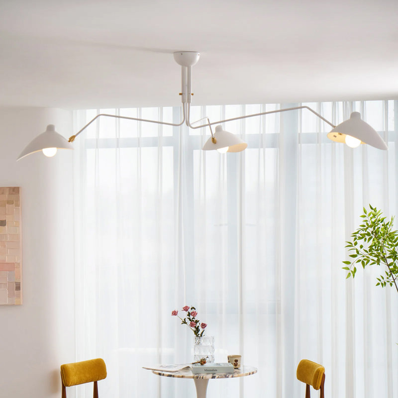 Luminaire suspendu Maury, Blanc
