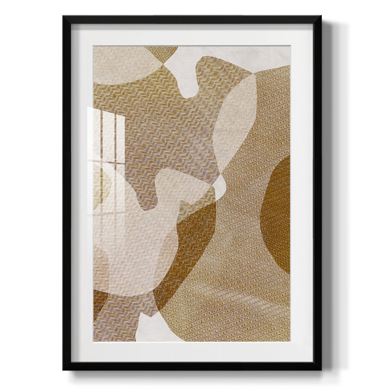 Texture désert II - impression encadrée, H 28,5 po x l 20,5 po, Noir