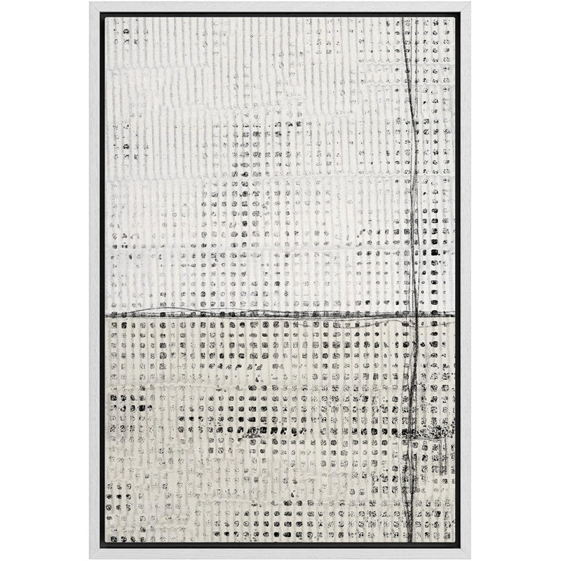 Motif géométrique de lignes géométriques abstraites géométriques, Blanc, H 36 po x l 24 po