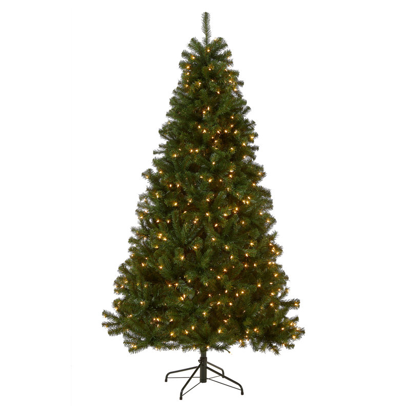 Leilonie North Valley Spruce Tree with Clear Lights, 7 FT