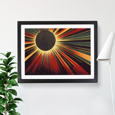 Abstract Sunset Sun Vol.1 - Framed Print