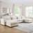 Modular Large U-Shape Sectional Sofa,Double Extra Ottomans-993706061