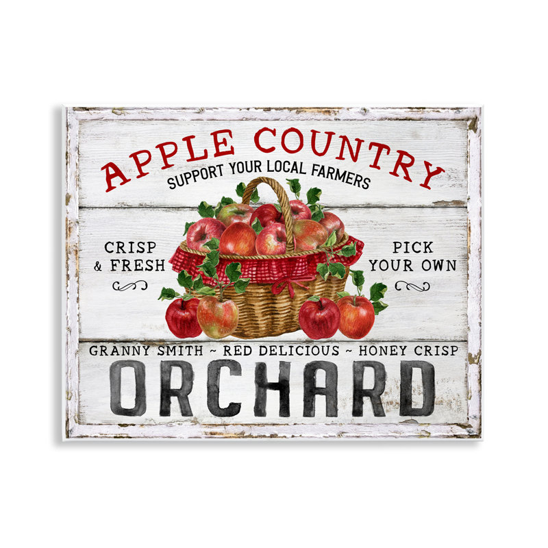 «Rustic Apple Orchard», art mural sur toile par Creatif Belle