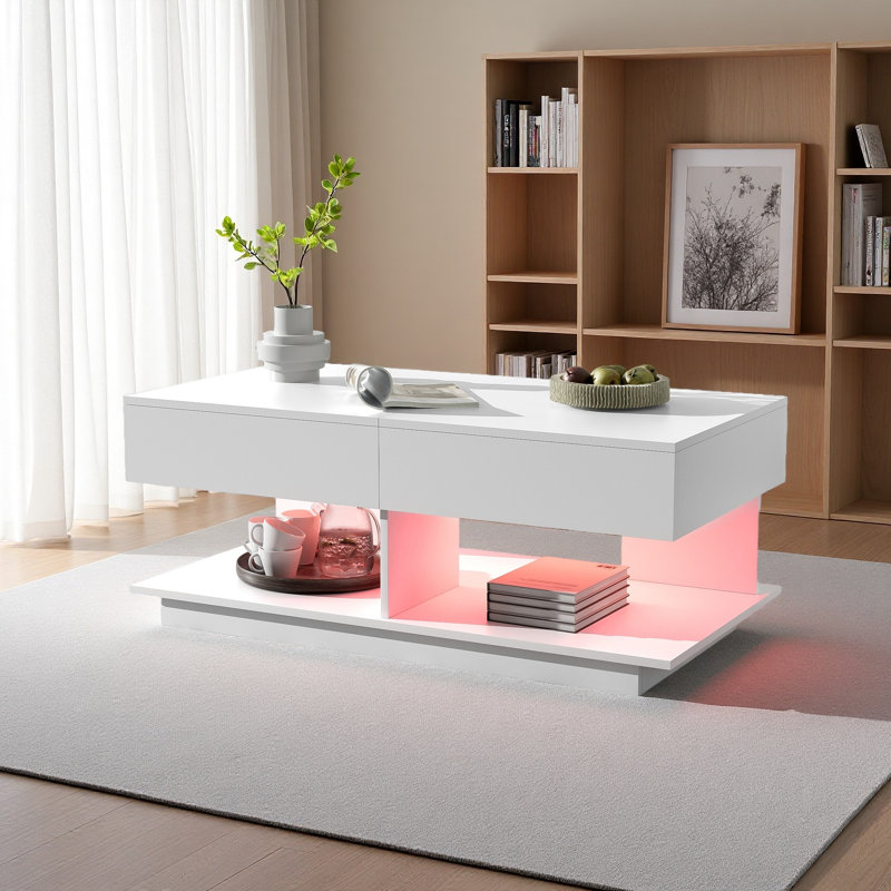 Extendable Coffee Table, Efficient Central Coffee Table With Multiple Storage Compartments, Multifunctional Adjustable Coffee Table With Hidden Storage Space For Living Room