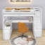 Lit mezzanine 7 tiroirs avec tablettes et bureau-339574155