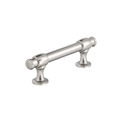 Poignée d'armoire en nickel poli de 3 po (76 mm) Winsome
