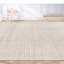 Tapis blanc noué à la main de haute qualité