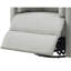 Fauteuil inclinable gris pivotant en similicuir avec pivot