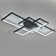 Raffa 3-Light Neutral Style Rectangular LED Semi Flush Mount Ceiling Light