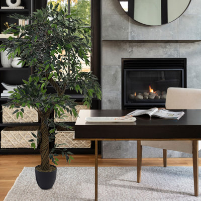 165cm Faux Eucalyptus Tree in Freestanding