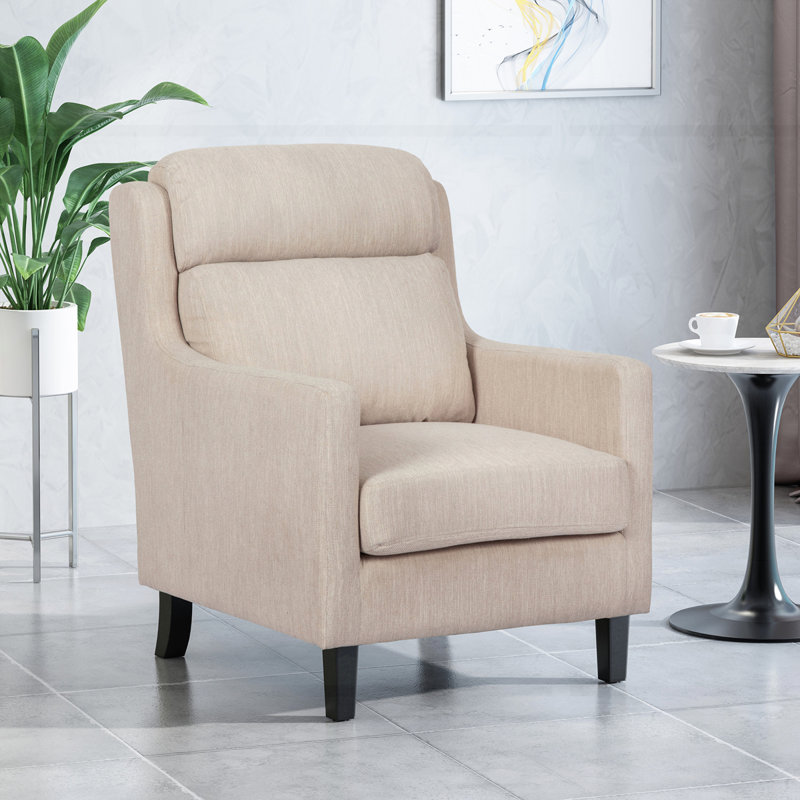 Fauteuil club d'appoint, Tissu beige