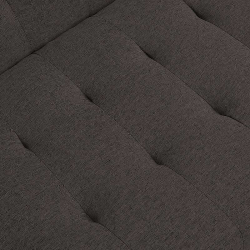 Gonnelli Armless Sofa, Modern Sofa, Accent Sofa, Espresso Linen