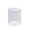 Clear Acrylic Cylinder Display, Plastic Round Container and Riser, 6"W x 8"H