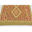 Tapis de zone en laine rouge/beige 2 pi 10 po x 4 po one-of-kind main-noué la Elland