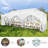 354" W x 118" D Real Heavy Duty Steel Pop-Up Canopy with 8 Removable Sidewalls-109709134