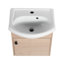 Meuble-lavabo élégant avec lavabo en céramique et fixation murale