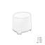 Oval Outdoor Side Table , 36cm cm W 46cm cm D