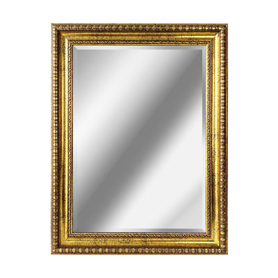 Miroir mural doré